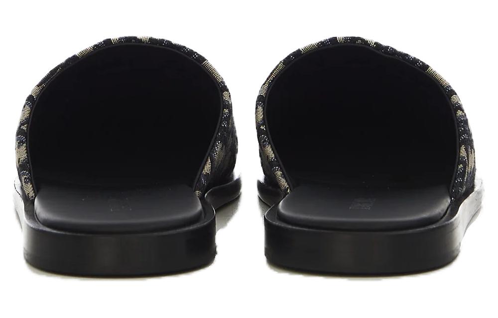 Sizing Dior Indior Mule 'Dior Oblique - Coklat Hitam' 3SA097ZJU_H961