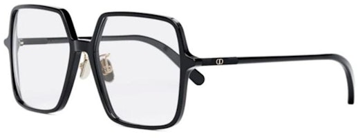DIOR Irregular Acetate Optical Glasses Unisex with Logo in Black MINICDOS7F1100 DIOR Irregular Acetate Optical Glasses Unisex with Logo in Black MINICDOS7F1100