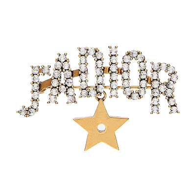 Dior J'adior Brooch Gold with White Crystals Gold Plated V0300ADRCY-D908