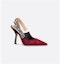 Shop Dior J'Adior Slingback 'Tumit Tinggi Merah' KCP762DMES36X