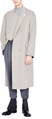 DIOR Khaki Solid Double-Breasted Casual Coat 943C331A3840-C181 Details for DIOR Khaki Solid Double-Breasted Casual Coat 943C331A3840-C181