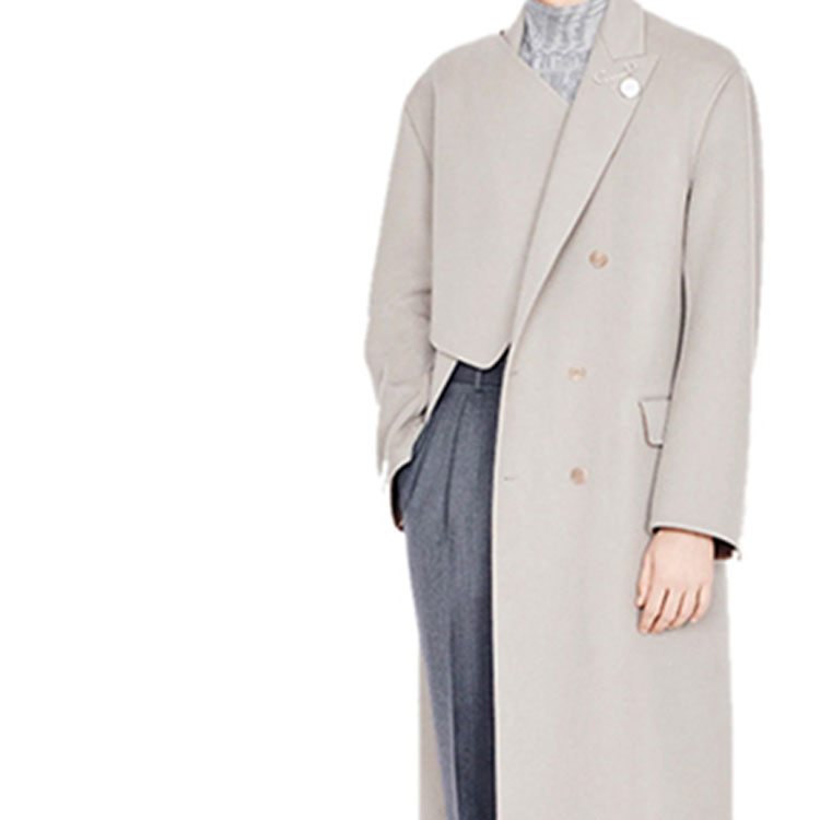 Sizing DIOR Khaki Solid Double-Breasted Casual Coat 943C331A3840-C181