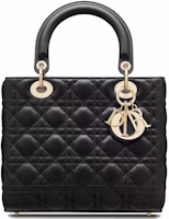 Dior Lady Dior Bag Cannage Lambskin Medium Black Dior Lady Dior Bag Cannage Lambskin Medium Black