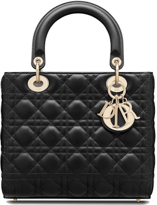Dior Lady Dior Bag Cannage Lambskin Medium Black Buy Dior Lady Dior Bag Cannage Lambskin Medium Black