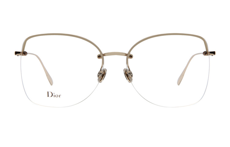 DIOR Large Metal Square Optical Eyeglasses Frame Unisex Prescription-Ready DIORSTELLAIREO10-J5G 圖 3