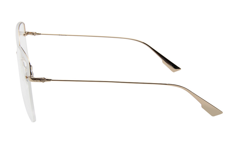 DIOR Large Metal Square Optical Eyeglasses Frame Unisex Prescription-Ready DIORSTELLAIREO10-J5G 圖 4