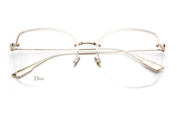 DIOR Large Metal Square Optical Eyeglasses Frame Unisex Prescription-Ready DIORSTELLAIREO10-J5G 圖 6