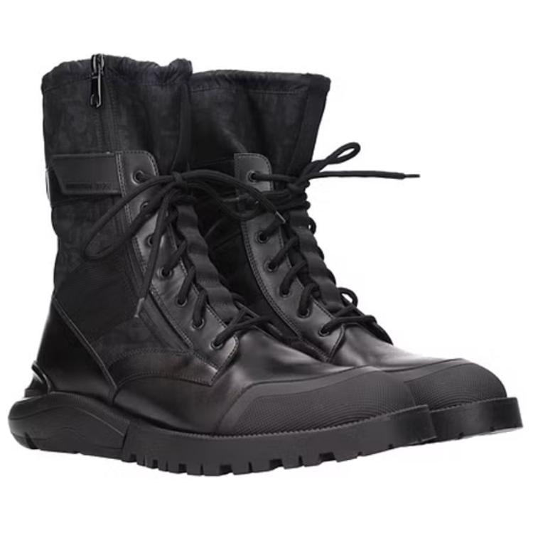 Lookbook Dior Leather Ankle Boot 'Black Grey' 3BO218YOF_869