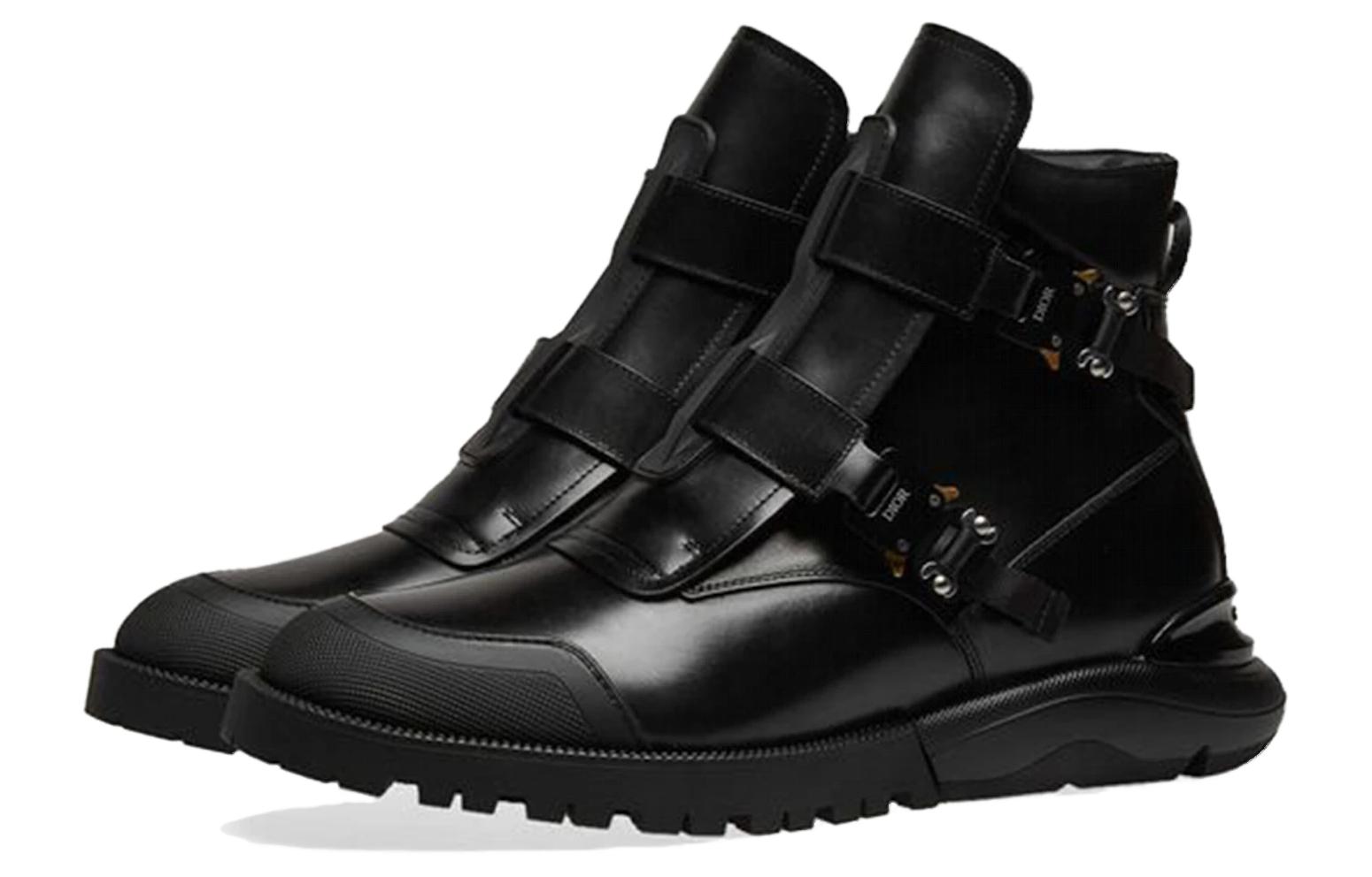 Lookbook Dior Leather Buckle Ankle Boot 'Black' 3BO217YOC_969
