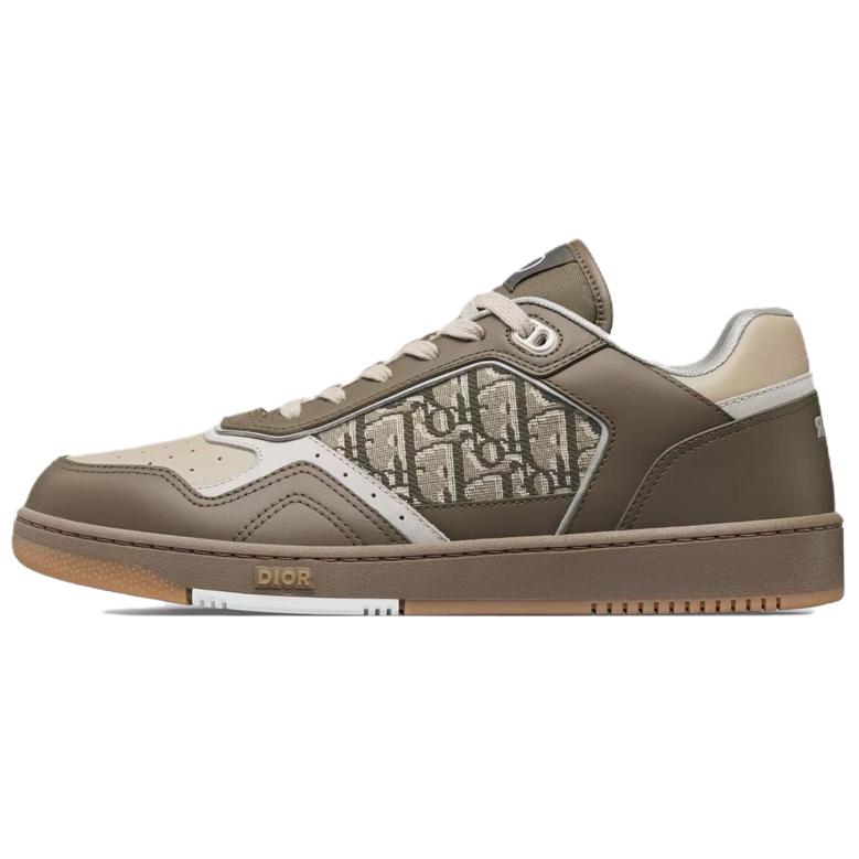 DIOR Leather Casual Low-Top Sneakers Beige 3SN272ZIR_H611