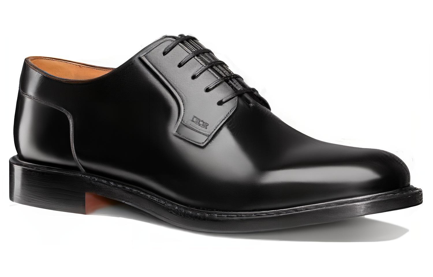 Shop 迪奥皮革牛津鞋 '黑色' 3DE287YON_H900