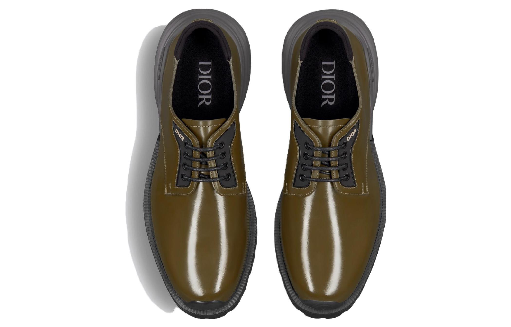 Dior Combat Dress Shoe Khaki 'Olive' 圖 3