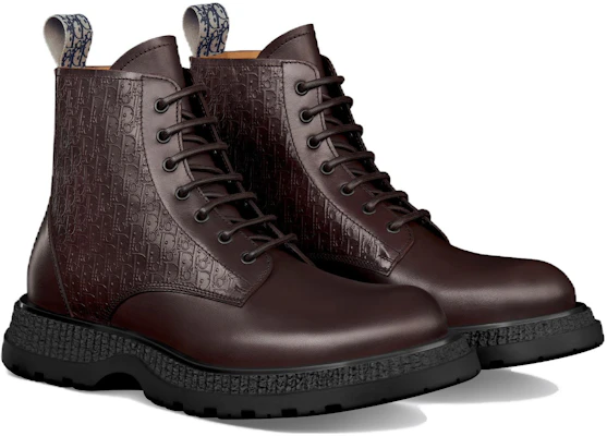 Dior Leather Round Toe Lace-Up Short Boot 'Brown' 3BO342ZXK_H750 Lookbook Dior Leather Round Toe Lace-Up Short Boot 'Brown' 3BO342ZXK_H750