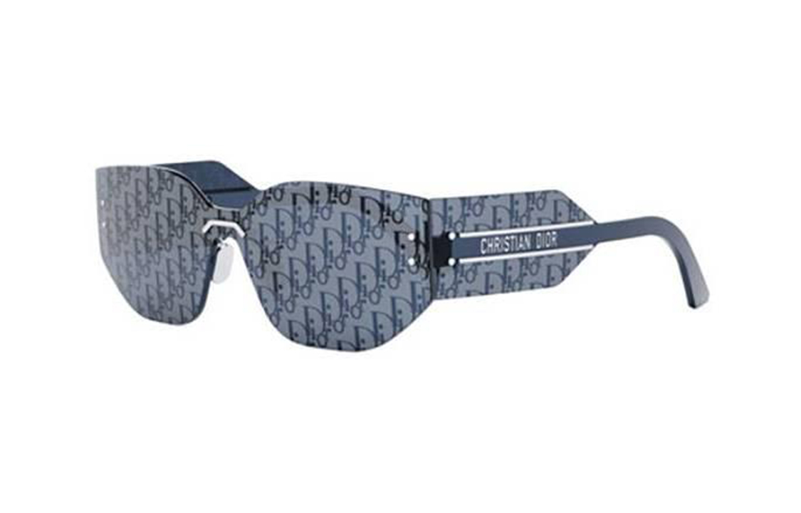 DIOR Letter Decor Irregular Acetate Sunglasses Unisex Blue DIORCLUBM6UF0B8