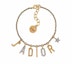 Order DIOR 字母吊墜金色手鏈 - 情侶款飾品 B1236ADRCYD908U TU