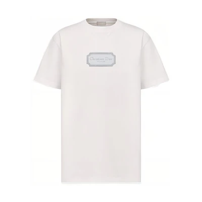DIOR Letter Print Crewneck Oversized T-Shirt White Men SS22. 243J685B0554-C088
