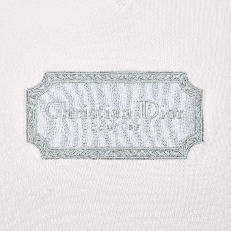 Sizing 디올 레터 프린트 크루넥 오버사이즈 T셔츠 화이트 남성 SS22. 243J685B0554-C088
