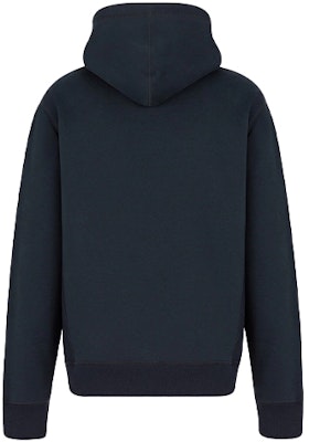 DIOR Letter Print Navy Blue Drawstring Hooded Sweatshirt 043J646A0531-C589 Lookbook DIOR Letter Print Navy Blue Drawstring Hooded Sweatshirt 043J646A0531-C589