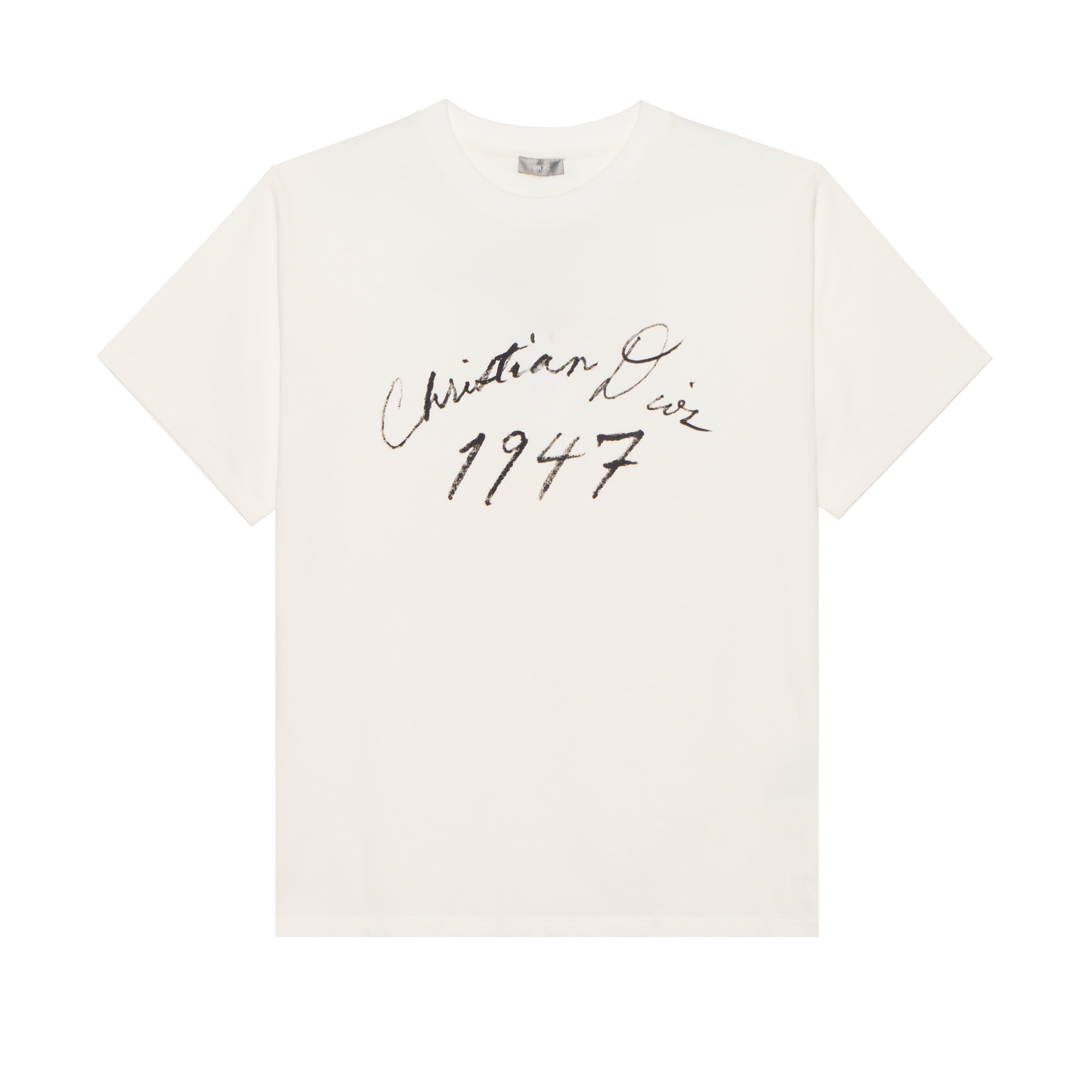 DIOR Letter Print Oversized Crewneck Short Sleeve T-Shirt White Men SS24 493J696F0554-C088