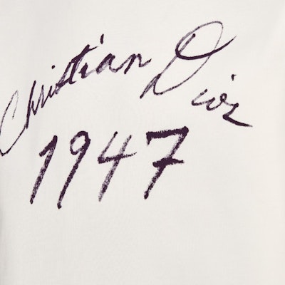 DIOR Letter Print Oversized Crewneck Short Sleeve T-Shirt White Men SS24 493J696F0554-C088 Sizing DIOR Letter Print Oversized Crewneck Short Sleeve T-Shirt White Men SS24 493J696F0554-C088