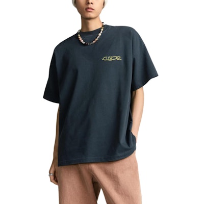 DIOR Lewis Hamilton Logo Embroidered Navy Crewneck T-Shirt Men. 513J671A0554-C989 Purchase DIOR Lewis Hamilton Logo Embroidered Navy Crewneck T-Shirt Men. 513J671A0554-C989