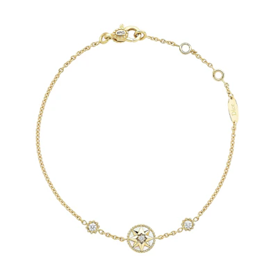 Dior Limited Edition Compass Rose 18K Gold with Mother-of-Pearl Diamonds JRDV95156-0000