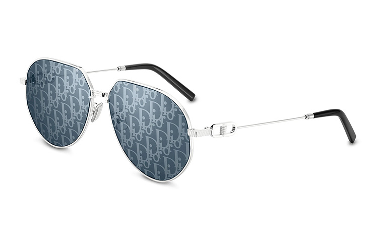 DIOR LINK A1U Aviator Sunglasses Blue Silver Oblique Lens for Men. CDLKA1UXT-F0B8 圖 2