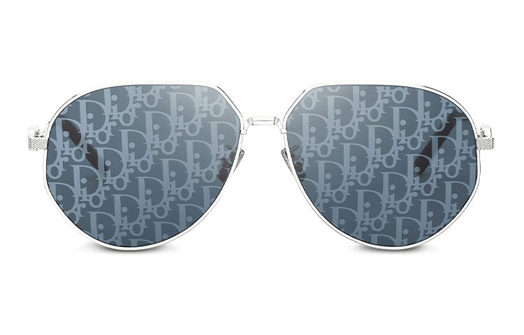 DIOR LINK A1U Aviator Sunglasses Blue Silver Oblique Lens for Men. CDLKA1UXT-F0B8 圖 3