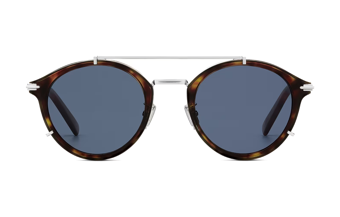 DIOR Logo Acetate Aviator Sunglasses for Men - Brown SUITR7UOR20B0 圖 3