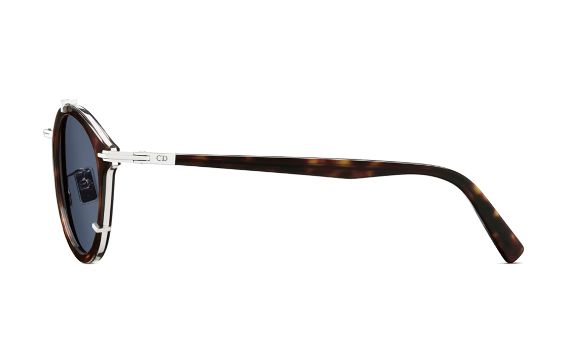 DIOR Logo Acetate Aviator Sunglasses for Men - Brown SUITR7UOR20B0 圖 4