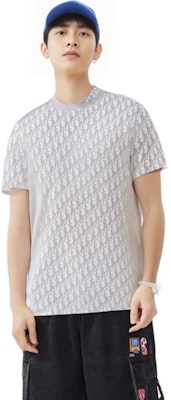 DIOR 男士全印Logo白色圆领T恤 183J652A0537-C080 Purchase DIOR 男士全印Logo白色圆领T恤 183J652A0537-C080