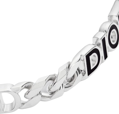 DIOR 徽標手鍊 銀色 - 黃銅與樹脂 B2439HOMMT Lookbook DIOR 徽標手鍊 銀色 - 黃銅與樹脂 B2439HOMMT