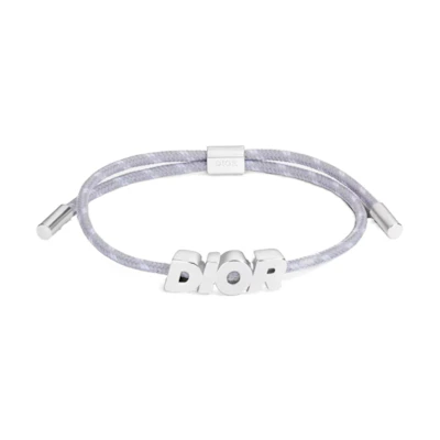 DIOR Logo Brass Bracelet Grey. B2441HOMMT