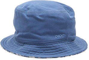 DIOR Logo Cotton Bucket Hat Blue Fashion Accessory 393C906B DIOR Logo Cotton Bucket Hat Blue Fashion Accessory 393C906B