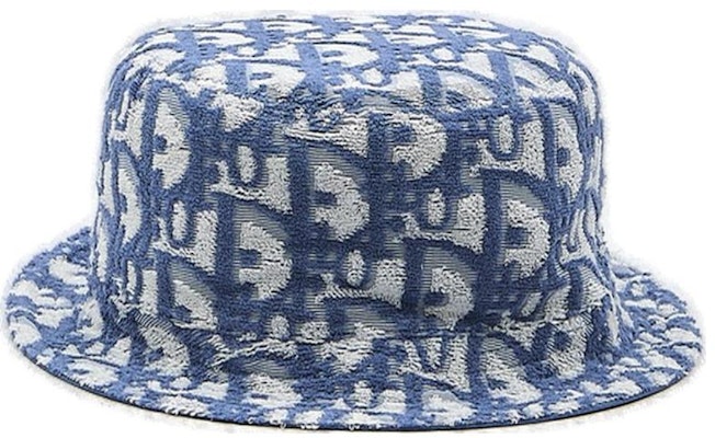 DIOR Logo Cotton Bucket Hat Blue Fashion Accessory 393C906B Shop DIOR Logo Cotton Bucket Hat Blue Fashion Accessory 393C906B