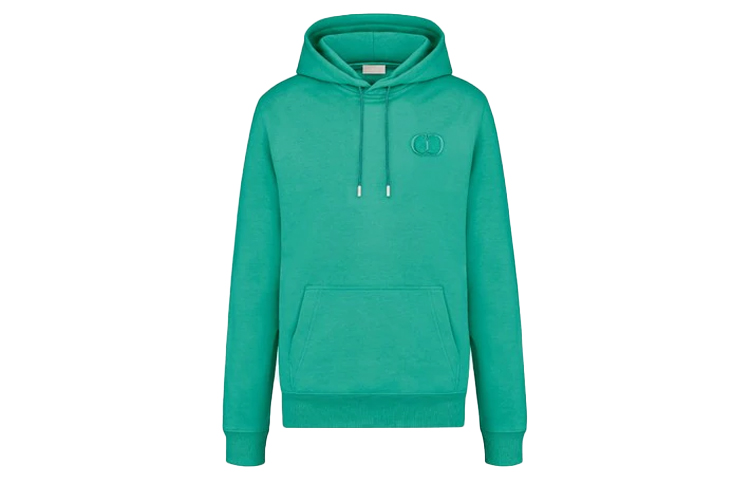 DIOR Logo Cotton Hoodie Green Sweatshirt 943J600A0531-C610