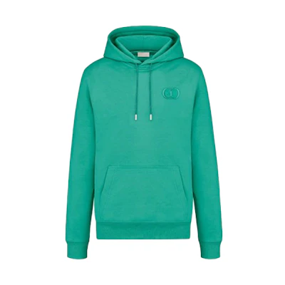 DIOR Logo Cotton Hoodie Green Sweatshirt 943J600A0531-C610