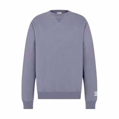 Dior Logo Crewneck Oversized Long Sleeve Sweatshirt Grey 493J643A0531-C885