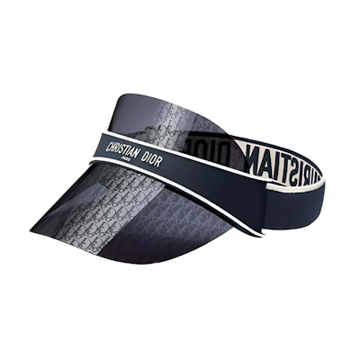 DIOR Logo Diagonal Shade Sunhat - Unisex Couple Style Blue Hat. CLUBV1UXT-31B8