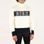 Lookbook DIOR Logo Embroidered Beige Pullover Sweater Long Sleeve. 193M634AT360-085