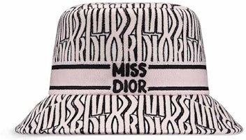 Dior Logo Embroidered Cotton Bucket Hat Women Light Pink. 45AMD923X130_C405 Dior Logo Embroidered Cotton Bucket Hat Women Light Pink. 45AMD923X130_C405