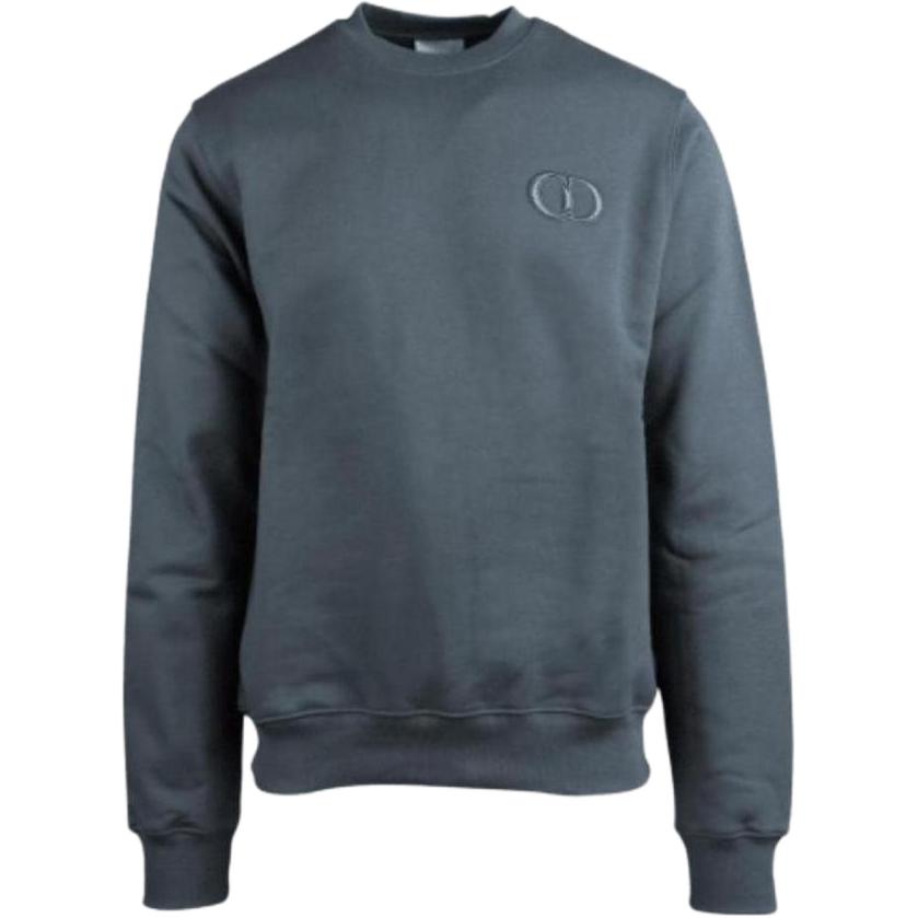 Dior Logo Embroidered Crewneck Sweatshirt Smoky Gray () 113J699A0531-C632
