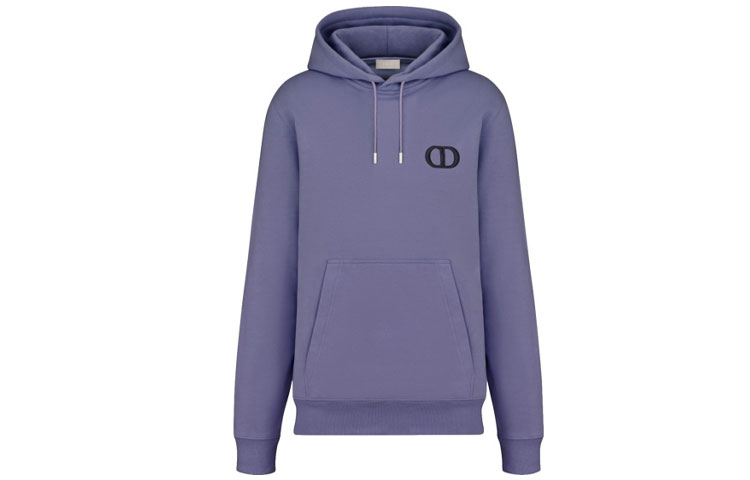 DIOR Logo Embroidered Pullover Sweatshirt Purple Blue 113J698A0531-485