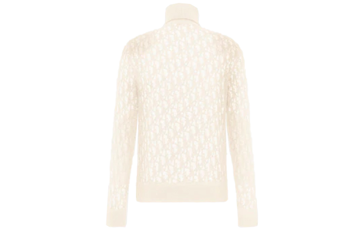 Lookbook DIOR Logo Jacquard Pola Kaos Lengan Panjang Putih. 143J640A0732-C080