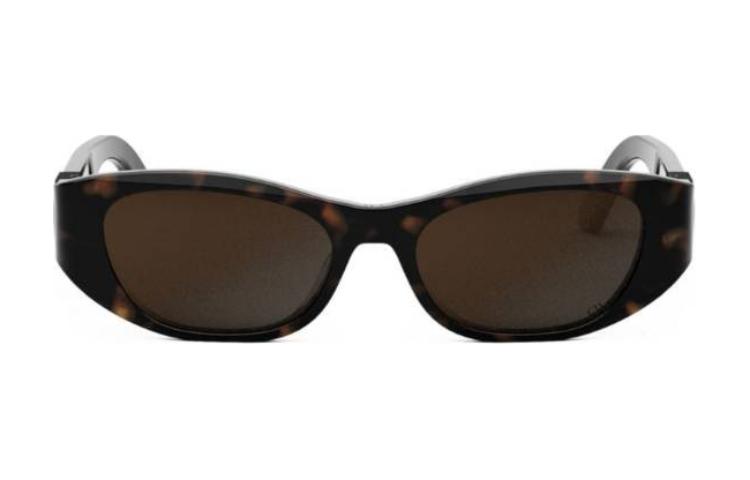 DIOR Logo Oval Sunglasses Tortoiseshell Unisex Couple Design 30MONTAIGNES9U20A5