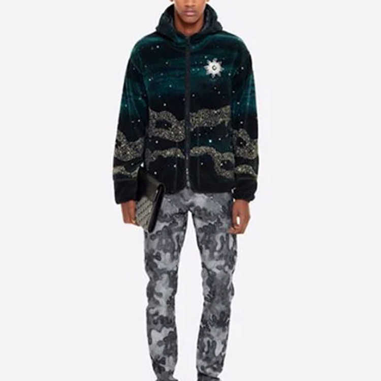 DIOR Logo Patch Double-Zip Hoodie Jacket Multiple Colors. 143J433A0735-C985 圖 6