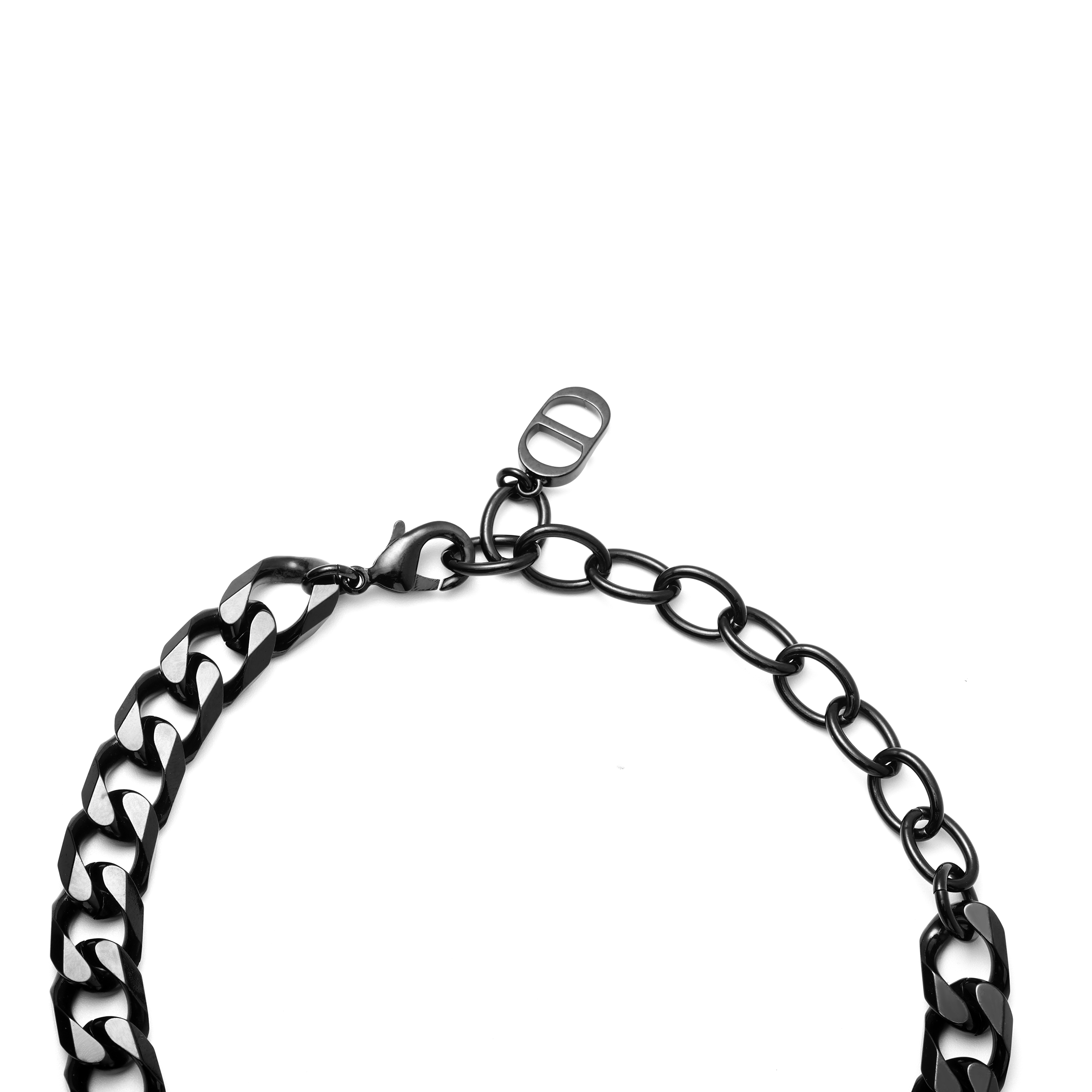 Purchase DIOR Logo Pendant Necklace Black N1857HOMMT004