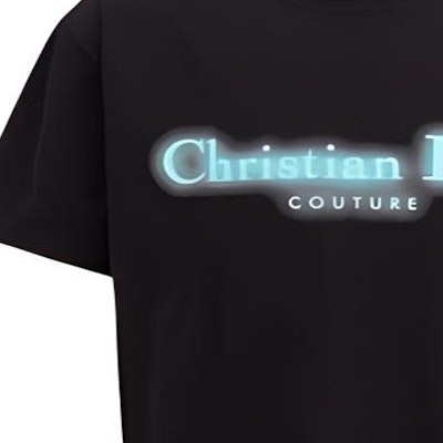 DIOR Logo Printed Crew Neck Short Sleeve T-Shirt Men’s Black. 443J696A0554-C980 Details for DIOR Logo Printed Crew Neck Short Sleeve T-Shirt Men’s Black. 443J696A0554-C980