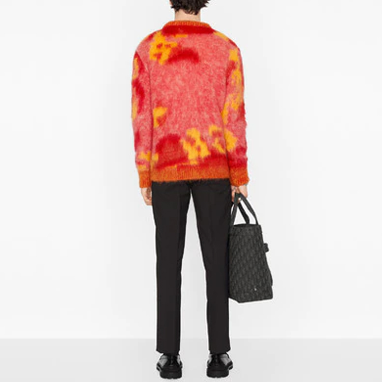 DIOR Logo Printed Jacquard Knit Sweater Multicolor. 143M645AT274-C382 圖 5