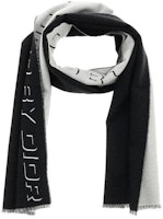 Dior Logo Retro Wool Scarf Black/White Fashion Accessory 96E0001A0048-980 Dior Logo Retro Wool Scarf Black/White Fashion Accessory 96E0001A0048-980